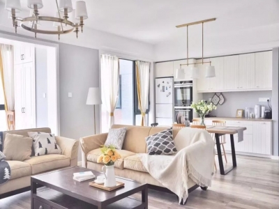 171㎡现代美式，清新与文艺，装出一个自然的家